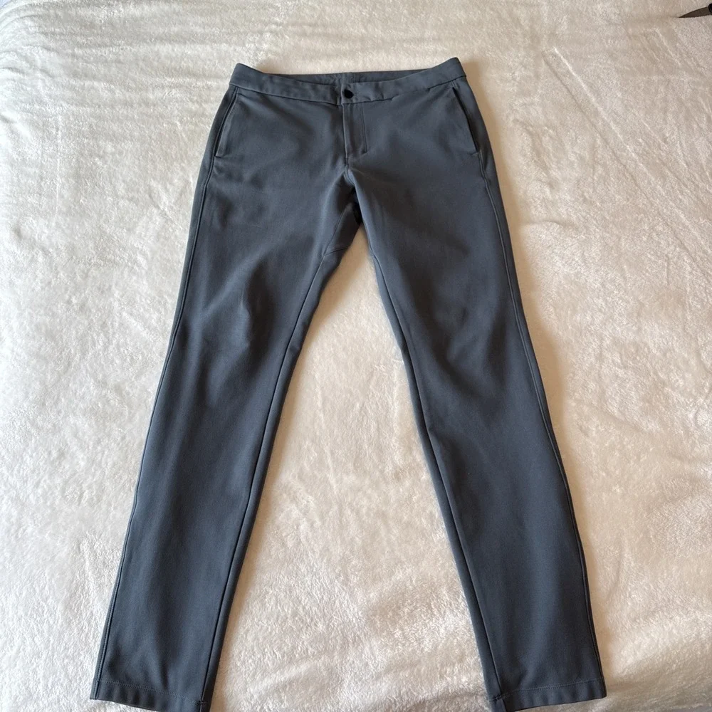 LULULEMON Pant Classic Fit ABC  Mens 32x33 Grey Color‎